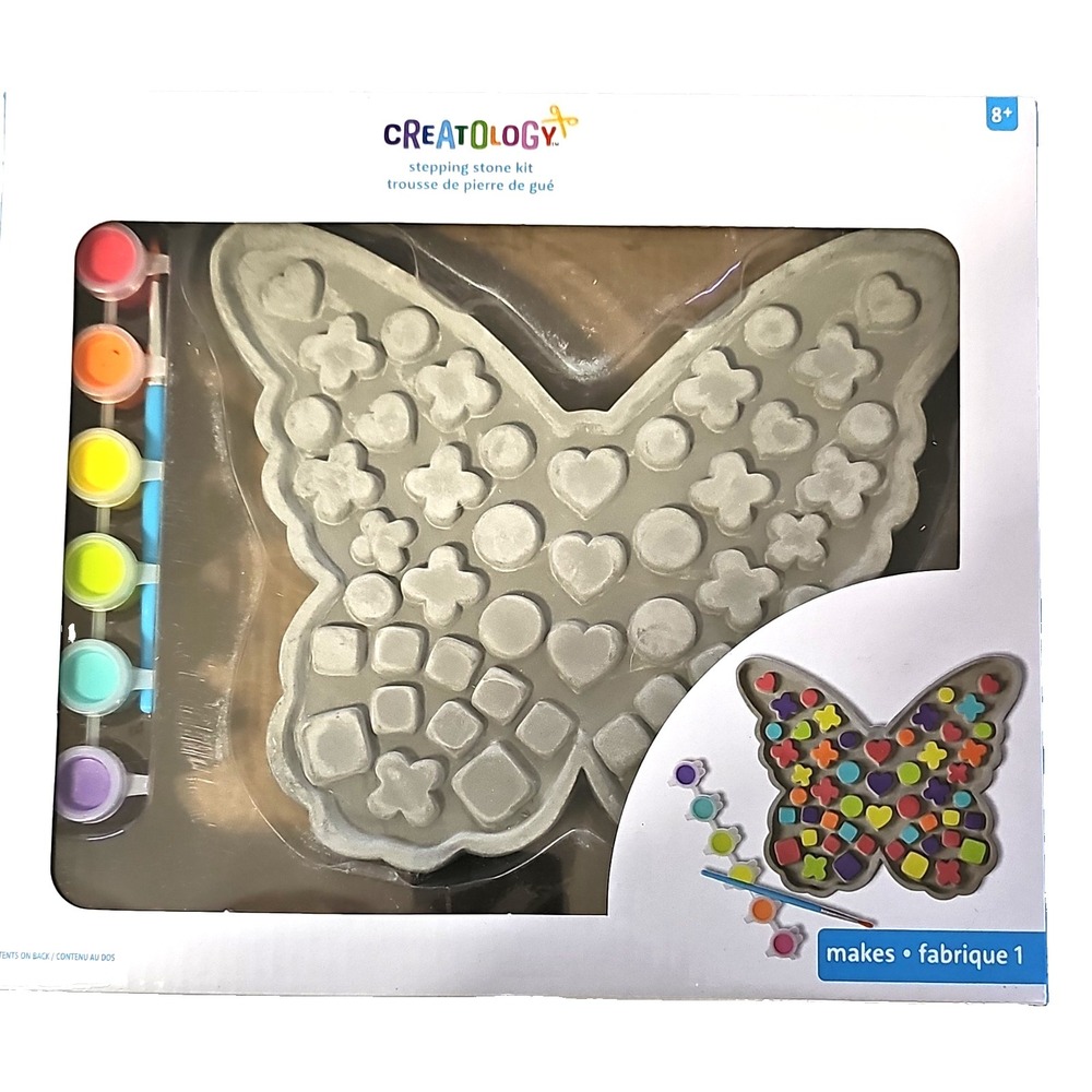 Creatology Stepping Stone Kit Butterfly with 6 Paints and Brush